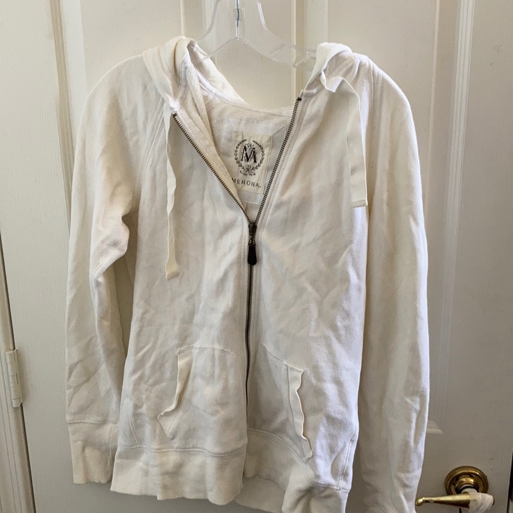 FINAL MARKDOWN Ladies Merona zip front hooded sweatshirt small